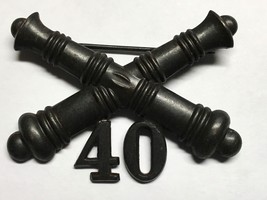 1902-1905, U.S ARMY ARTILLERY CORPS, BRONZE, 40th FIELD ARTILLERY, COLLA... - $35.00