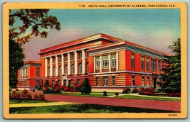 Smith Hall Università Di Alabama Tuscaloosa Al Unp Non Usato Lino Cartolina G7 - £7.09 GBP