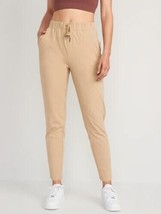 Old Navy Powersoft Coze High Rise Slim Taper Pants Womens XXL Tan Go Dry NEW - £17.11 GBP