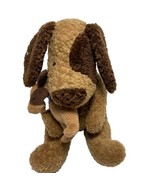 North American Bear Co Brown Mutt Mom Dog Holding Puppy Plush Stuffed No... - £7.86 GBP