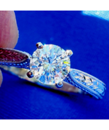 Gabriel co Diamond Earth mined Deco Engagement Ring 14k Gold Vintage Sol... - $8,666.36 CAD