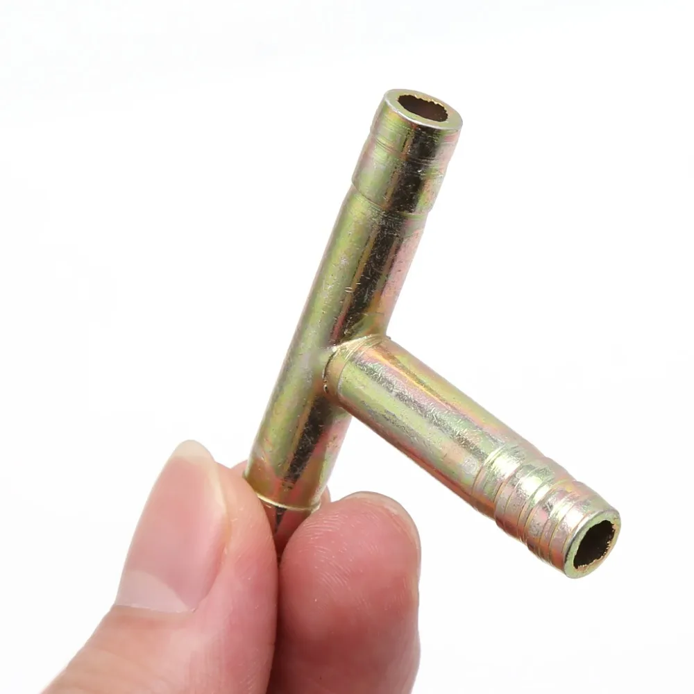 8mm 5/16&quot; Tee 3 Way Hose Bar Connector Air Fuel Water Pipe Gas g Welding... - $127.00