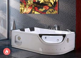 Whirlpool massage hydrotherapy bathtub hottub double pump + heater LUNA 2 person - $3,299.00