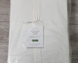 Pottery Barn PB Essentials Cotton Linen Bed Skirt 18&quot; Drop King Ivory NE... - $67.21