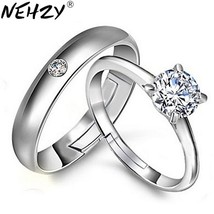 NEHZY Silver ring opening couple of female models wild fashion jewelry cute retr - £7.12 GBP