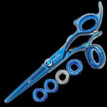 Shark Fin professional swivel blue shear best professional hairdressing ... - £240.02 GBP