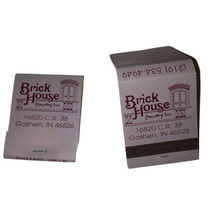 Brick House Goshen, IN Vintage Set Of 2 Promotional Matchbooks - $90.77 MXN
