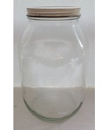 Vintage Hellmann&#39;s Mayonnaise Gallon Glass Jar with Original Metal Lid - £30.37 GBP