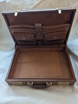 Wings Brown Cow Leather Brass Corner Briefcase Suitcase Handle 12 x 17 x... - £226.84 GBP