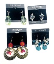 Lot of Four Catherines Lane Bryant Beaded Dangle Pierced Earrings - £18.69 GBP