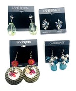 Lot of Four Catherines Lane Bryant Beaded Dangle Pierced Earrings - £18.96 GBP
