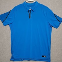 Oakley mens Polo Shirt XL Blue Tailored Fit Performance Stretch Golf Casual - £15.08 GBP