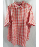 Women&#39;s Plus Size Petite Seersucker Bigshirt Button SS Check Strawberry ... - £13.43 GBP