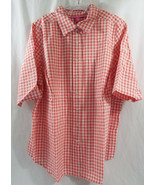 Women&#39;s Plus Size Petite Seersucker Bigshirt Button SS Check Strawberry ... - £14.19 GBP