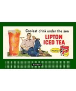 LIPTON ICED TEA GLOSSY BILLBOARD INSERT LIONEL/AMERICAN FLYER - £5.52 GBP