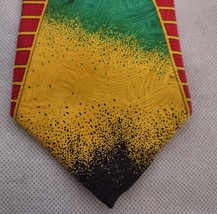 Rush Limbaugh Abstract Tie Colorful No Boundaries Red Yellow Black Green... - $39.95