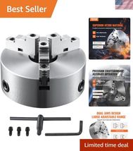 3-Jaw Lathe Chuck, 8'', Self-Centering Lathe Chuck, 0.16-8 in/4-200 mm C... - $158.14