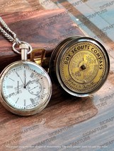 Set of Waltham Pocket Watch &amp;  Boy Scout Calender Compass | Personalized... - $40.21+