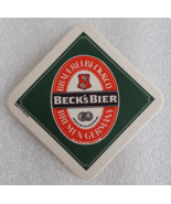 Coaster Becks Bier Beer Germany One Mat Vintage 80s - £10.35 GBP