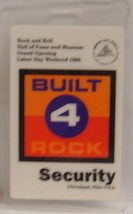 ROCK AND ROLL HALL OF FAME GRAND OPENING - ORIGINAL LAMINATE BACKSTAGE PASS - $20.00