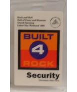 ROCK AND ROLL HALL OF FAME GRAND OPENING - ORIGINAL LAMINATE BACKSTAGE PASS - $27.35 CAD
