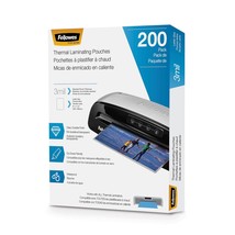 Fellowes Thermal Laminating Pouches, 3mil Letter Size Sheets, 9 x 11.5, ... - $31.99