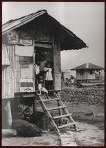 1988 Original Press Photo WHO Environmental Health Philippines Housing Children - £13.98 GBP