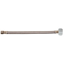 Aquaflo KWC-412 1/2 FIP x 7/8 Ballcock x 12&quot; Stainless Steel Toilet Conn... - $3.30