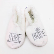 Snoozies Women&#39;s Tribe ---   Bride Slippers Non Skid Soles White Medium 7/8 - £10.27 GBP