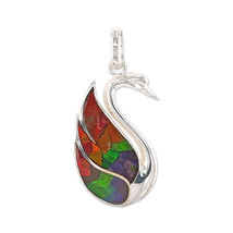 Starborn Ammolite Swan Pendant Necklace (22&quot;) - £140.61 GBP