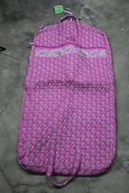 NWT Vera Bradley Bermuda Pink Quilted Garment Bag Monogram 24x44 - £55.82 GBP