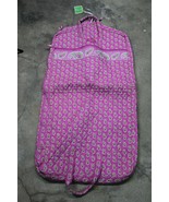 NWT Vera Bradley Bermuda Pink Quilted Garment Bag Monogram 24x44 - $71.24