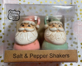 Johanna Parker Design Vintage Retro Christmas Santa Claus Salt &amp; Pepper ... - £13.58 GBP