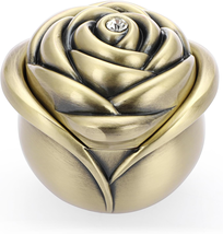Mother&#39;s Day Gifts for Mom, Rose Shape Vintage Jewelry Box Small Trinket Box Met - £18.26 GBP