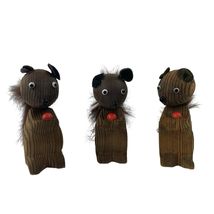 Vintage Cryptomeria Squirrel Hand Carved Japanese Cedar Wood MCM Fairy G... - $24.70