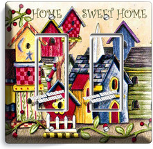 Rustic Country Bird Houses Sweet Home Double Gfci Light Switch Wall Plate Cover - £8.80 GBP
