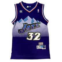 Utah Jazz Ritorno Al Passato Maglia Karl Malone Adidas Medio Duro Classi... - £39.42 GBP