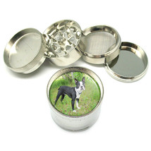 Dog Boston Terrier Metal Grinder 4PC 2" Stylish Designer  Hand Muller - £10.24 GBP