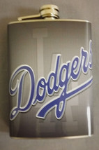 Los Angeles Dodgers Classic Logo 8oz Stainless Steel Flask - £11.59 GBP