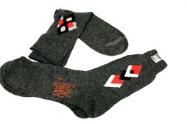 VTG Men&#39;s Acrylic Rayon Blend Dress Socks Gray W Pattern 1940-50s NOS VT... - $60.59