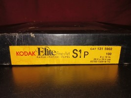 Kodak 131 5902 S1P Elite Fine-Art Paper 8x10&quot; 100 Ct High-Lustre SEALED ... - £231.79 GBP