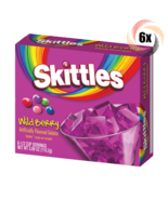 6x Packs Skittles Wild Berry Fat Free Flavored Gelatin | 3.89oz | Fast S... - $32.98 CAD