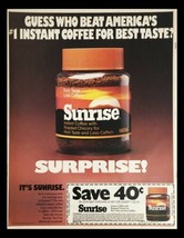 1984 Sunrise Instant Coffee Circular Coupon Advertisement - $18.95