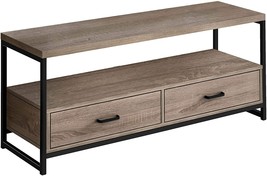 Dark Taupe, 48&quot; L, Modern Tv Stand From Monarch Specialties, With 2 Storage - £165.40 GBP