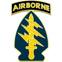Army Airborne Special Forces Combat Service Identification Id Military Badge - $28.49