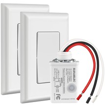 Wireless Light Switch And Receiver Kit, 15A High Power, No Wiring, 100Ft... - £35.16 GBP