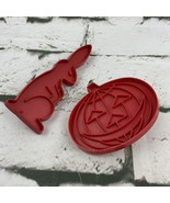 Vintage Tupperware Cookie Cutter Forms Molds Pumpkin Easter Bunny - £4.45 GBP