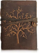 Handmade Tree Paper Journal Leather Regular Diary-Personal -Notebook-Book - £24.47 GBP