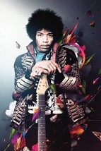 JIMI HENDRIX POSTER 24x36 UK Import Guitar Psychedelic Jacket Experience... - £21.57 GBP