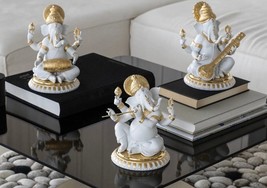 Lladro Ganesha Set 9276 Veena+9277 Bansuri+9278 Mridangam New in box - $3,564.00